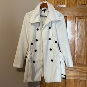 White Winter Coat - Size M